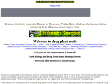 Tablet Screenshot of drugplantseeds.com